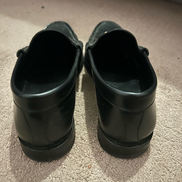 Women’s CELINE Black Loafers with Gold Accent - Picture 3 of 5